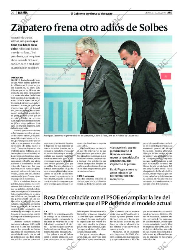 ABC MADRID 17-12-2008 página 20