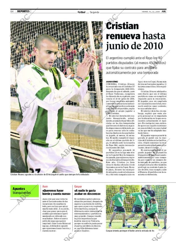 ABC CORDOBA 19-12-2008 página 64