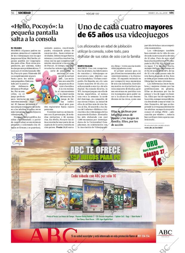 ABC MADRID 20-12-2008 página 56