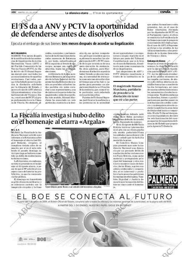 ABC MADRID 23-12-2008 página 19