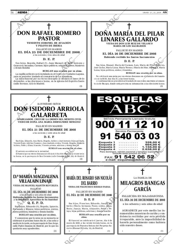 ABC MADRID 27-12-2008 página 56