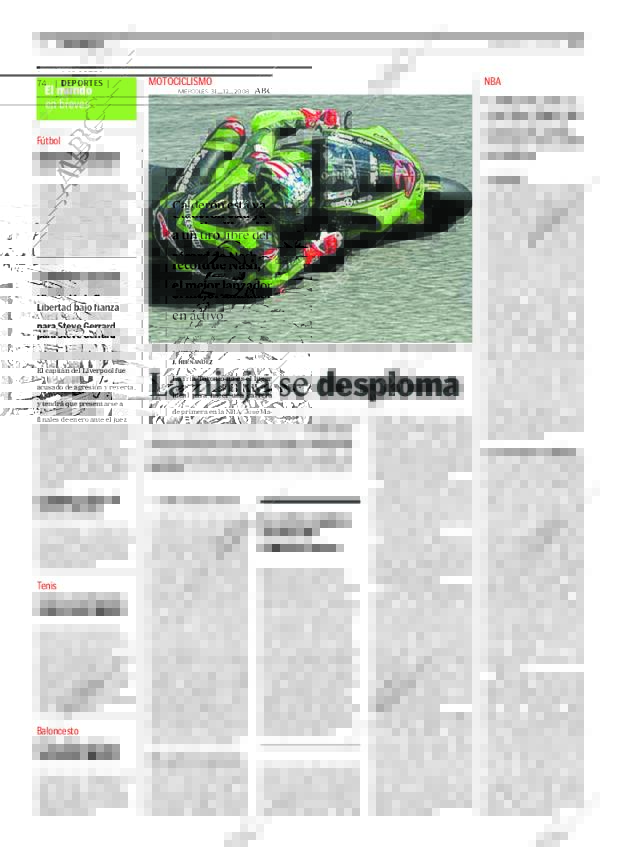 ABC MADRID 31-12-2008 página 74