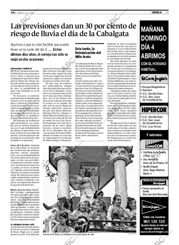 ABC SEVILLA 03-01-2009 página 23