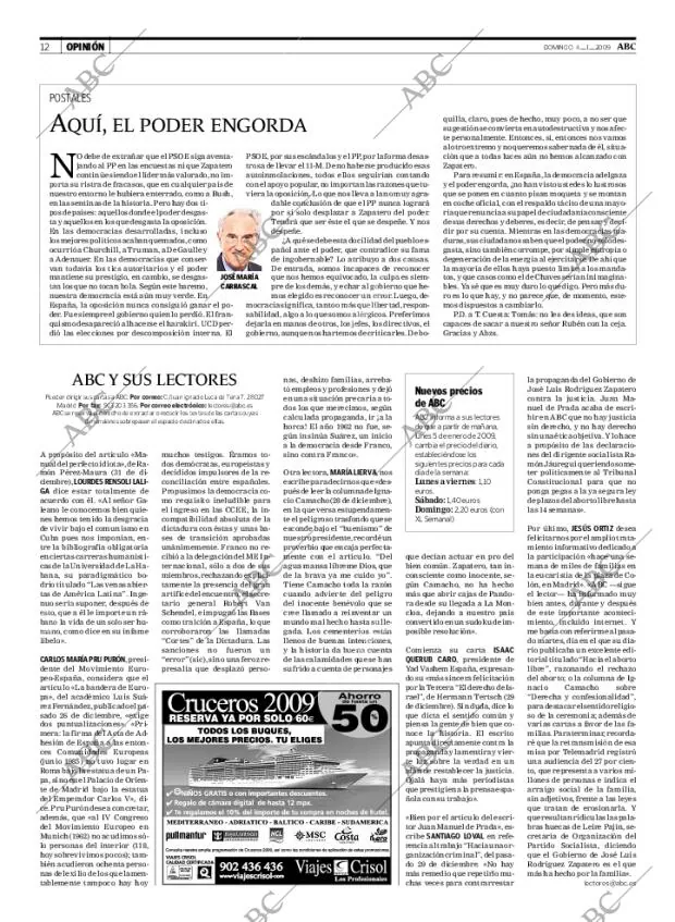ABC MADRID 04-01-2009 página 12