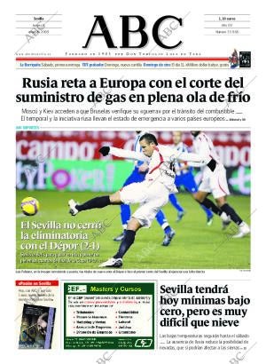 ABC SEVILLA 08-01-2009 página 1