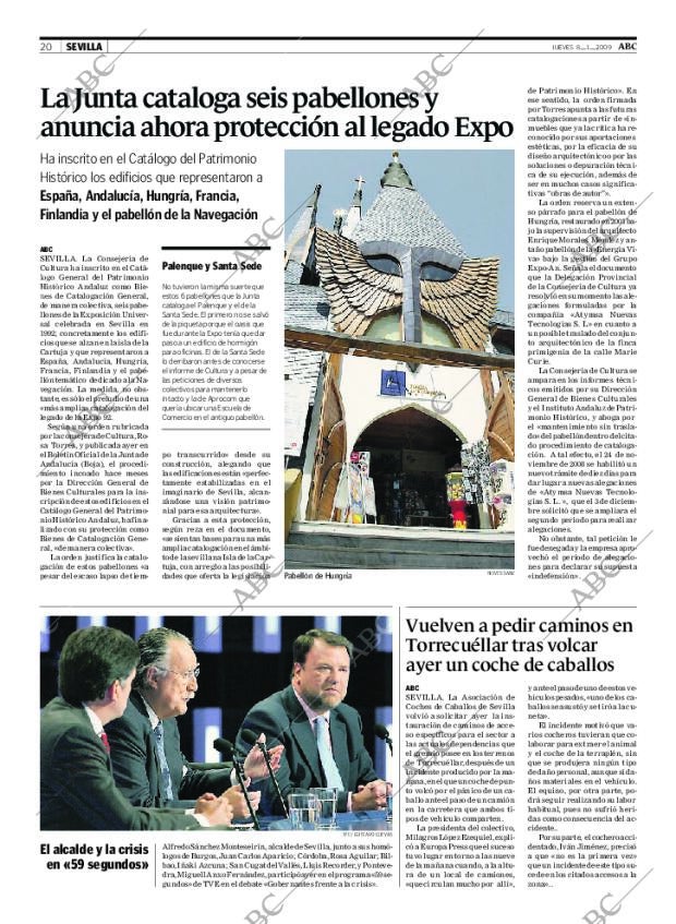 ABC SEVILLA 08-01-2009 página 20