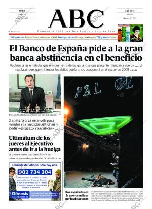 ABC MADRID 13-01-2009 página 1