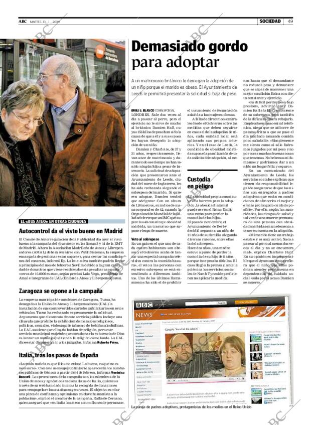 ABC MADRID 13-01-2009 página 49