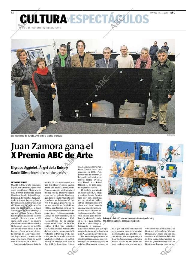 ABC MADRID 13-01-2009 página 52