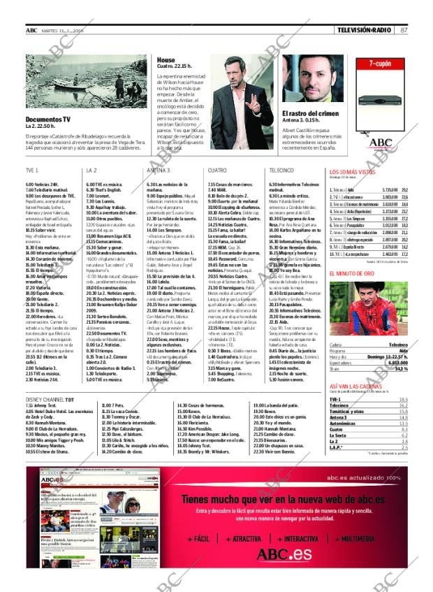 ABC MADRID 13-01-2009 página 87