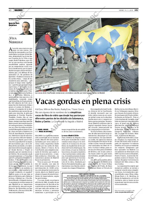 ABC MADRID 16-01-2009 página 40