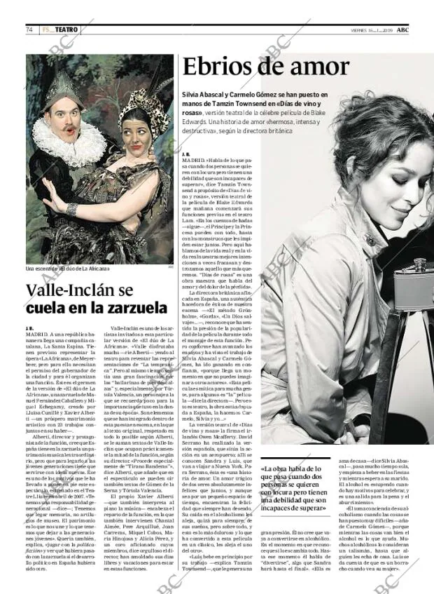 ABC MADRID 16-01-2009 página 74