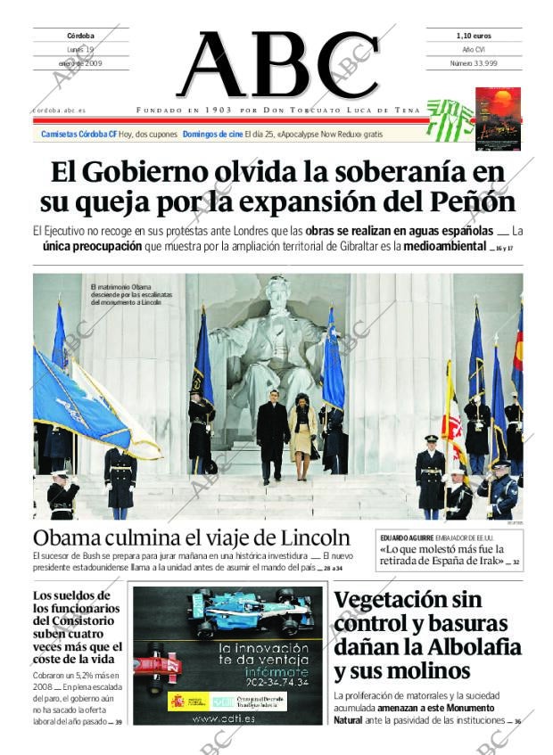 ABC CORDOBA 19-01-2009 página 1