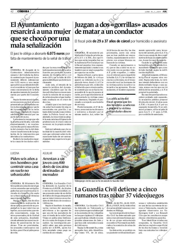 ABC CORDOBA 19-01-2009 página 42