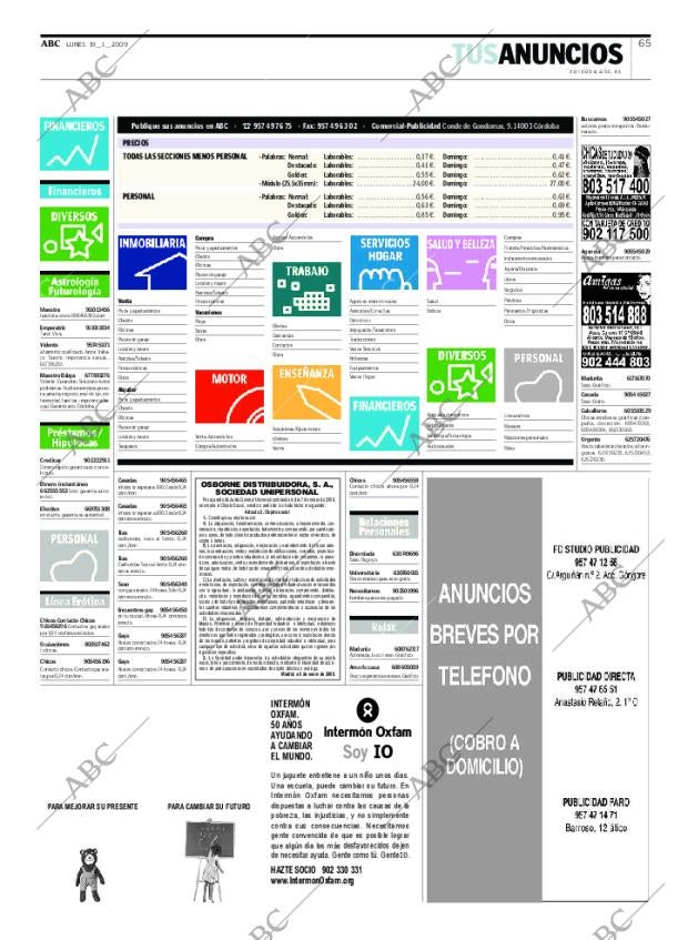 ABC CORDOBA 19-01-2009 página 65