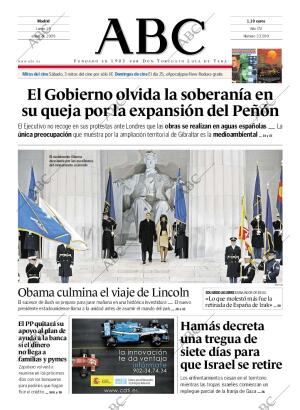 ABC MADRID 19-01-2009 página 1