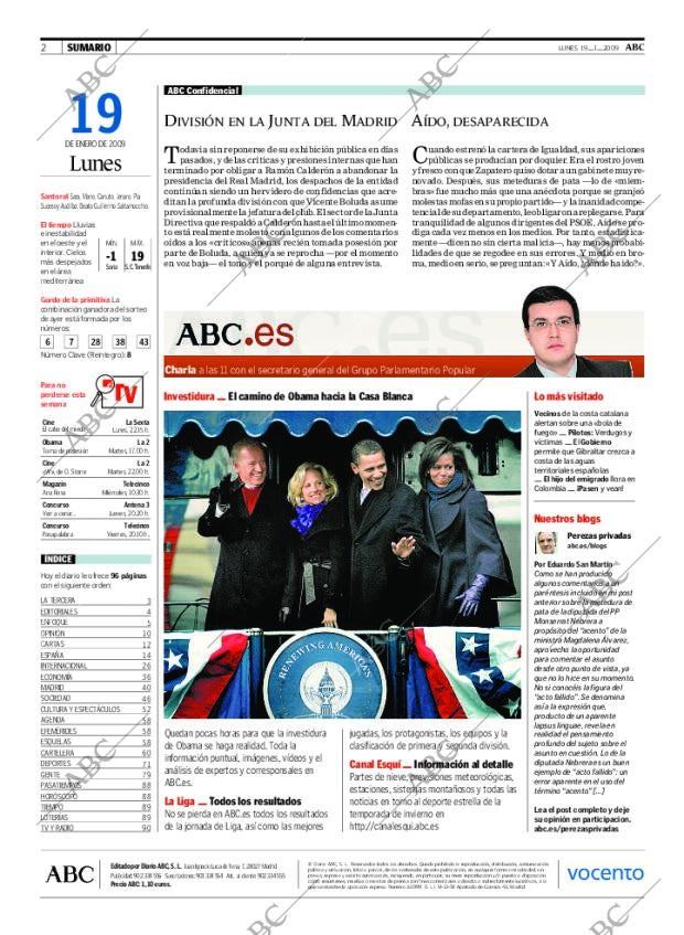ABC MADRID 19-01-2009 página 2