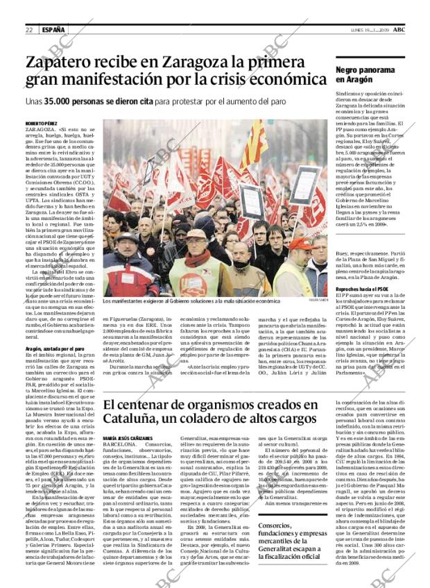 ABC MADRID 19-01-2009 página 22