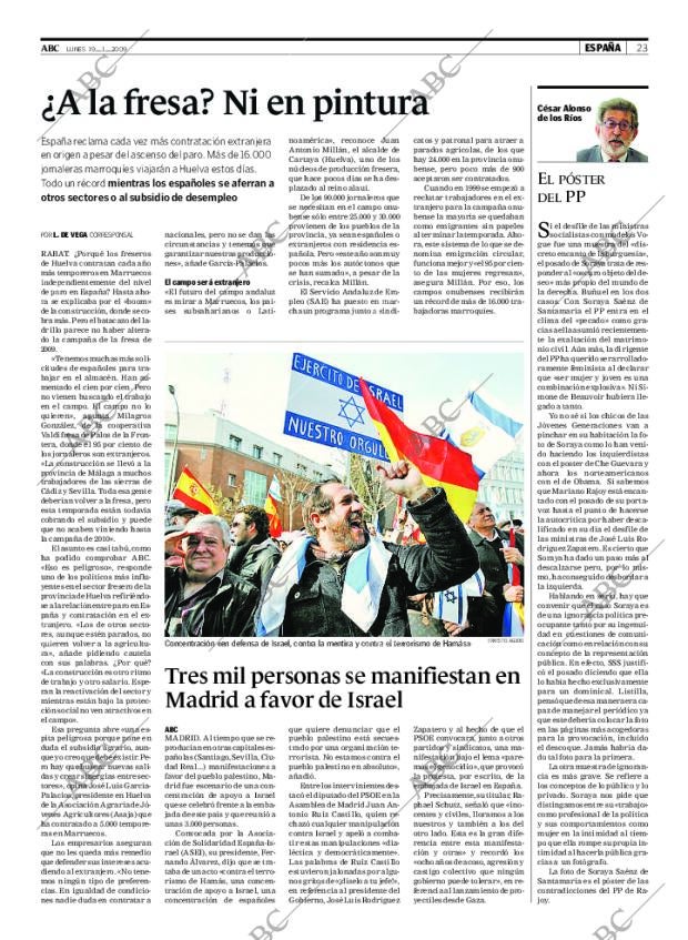 ABC MADRID 19-01-2009 página 23