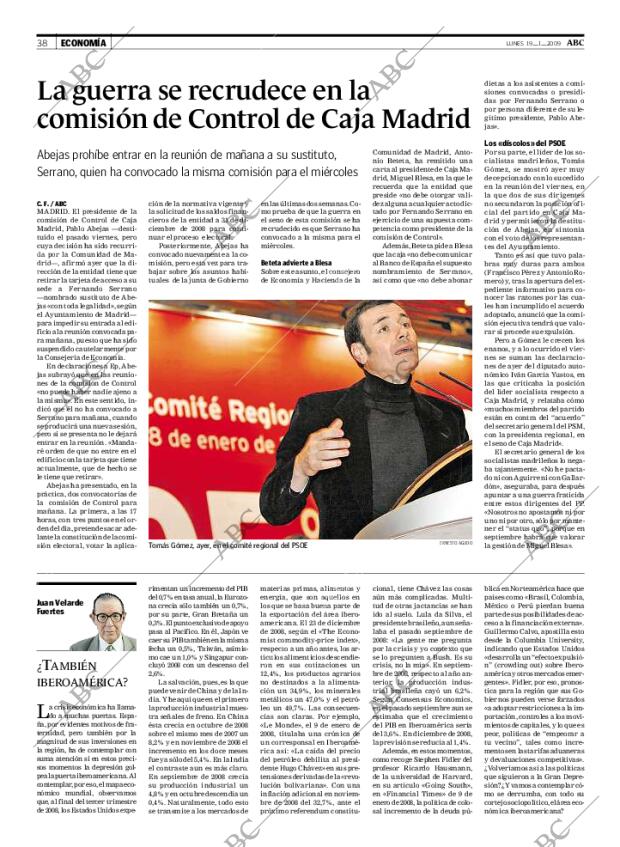 ABC MADRID 19-01-2009 página 38