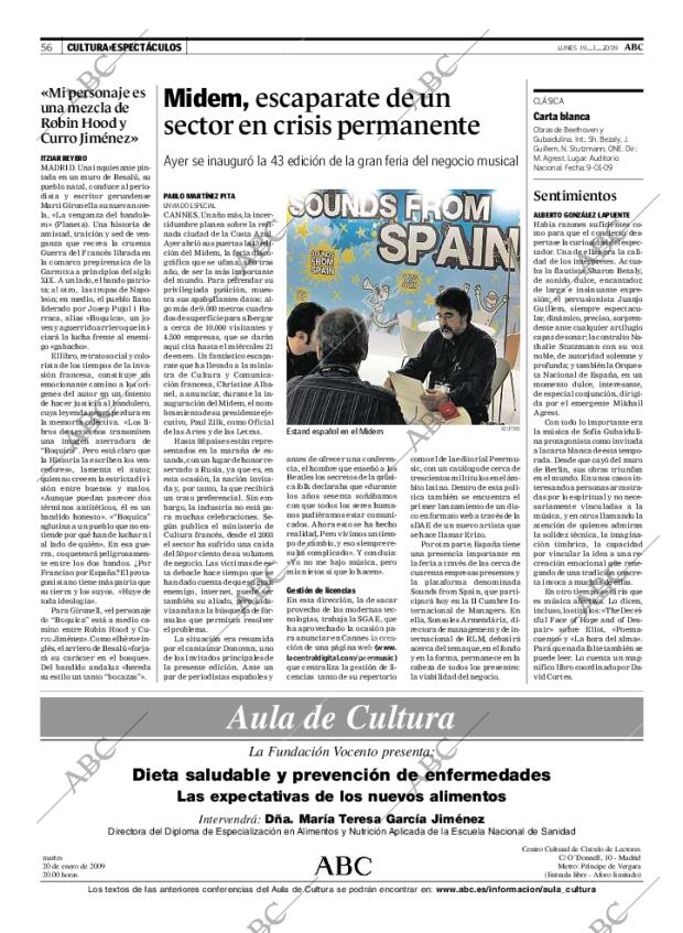 ABC MADRID 19-01-2009 página 56