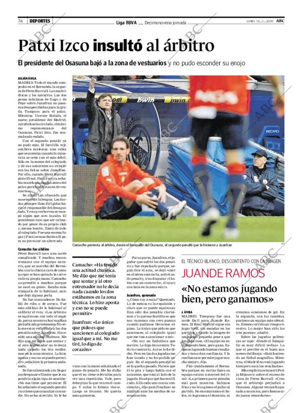 ABC MADRID 19-01-2009 página 74