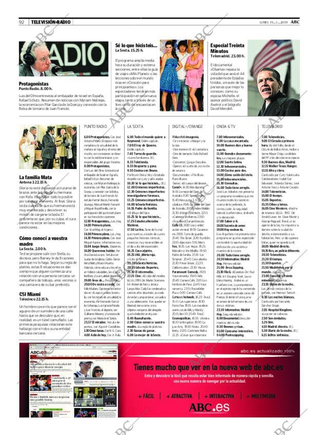 ABC MADRID 19-01-2009 página 92