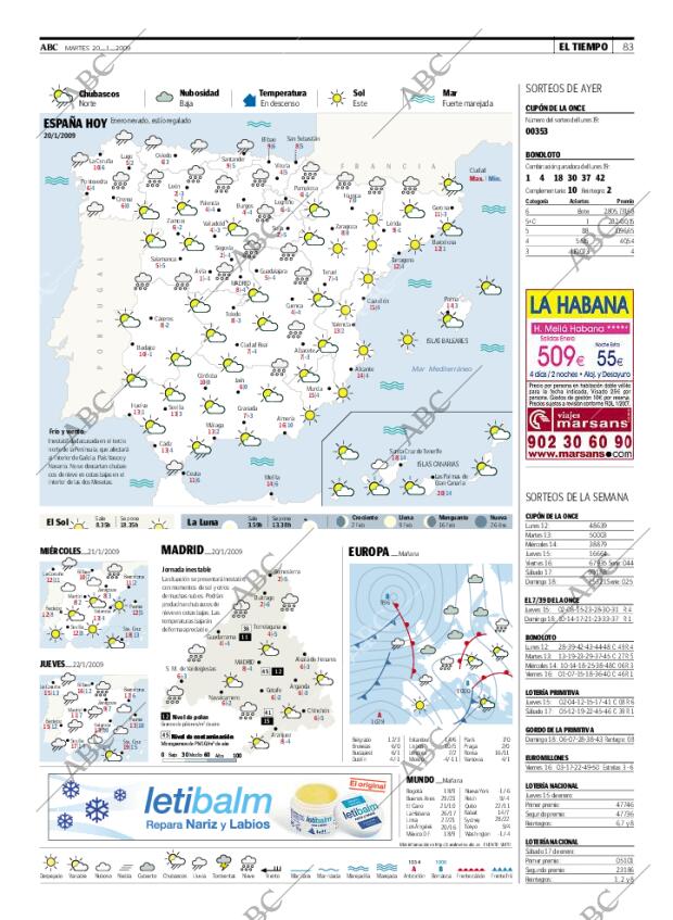 ABC MADRID 20-01-2009 página 83