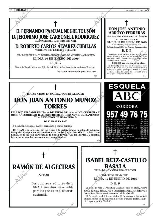 ABC CORDOBA 21-01-2009 página 78