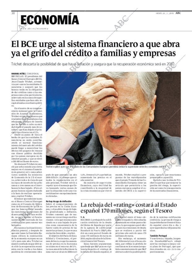 ABC MADRID 22-01-2009 página 38