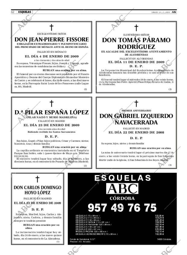 ABC CORDOBA 24-01-2009 página 62