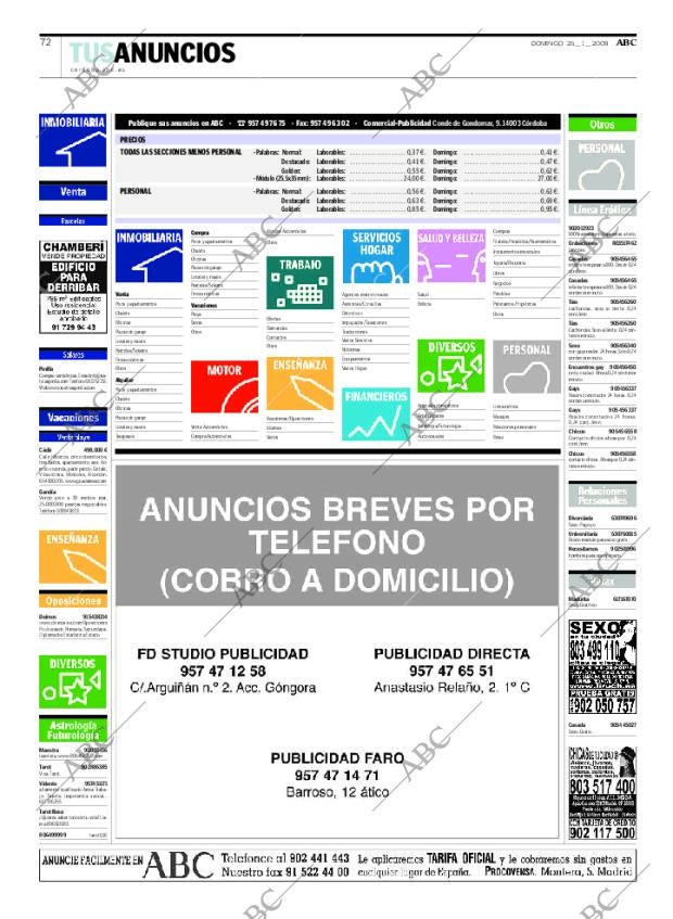 ABC CORDOBA 25-01-2009 página 72