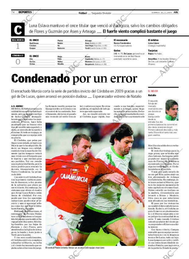 ABC CORDOBA 25-01-2009 página 74