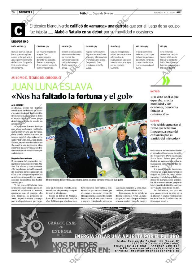 ABC CORDOBA 25-01-2009 página 76