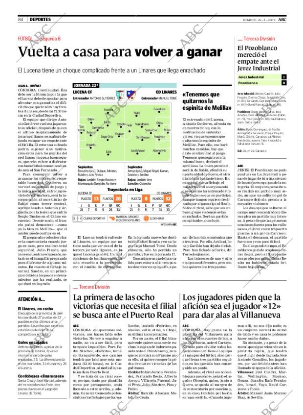 ABC CORDOBA 25-01-2009 página 84