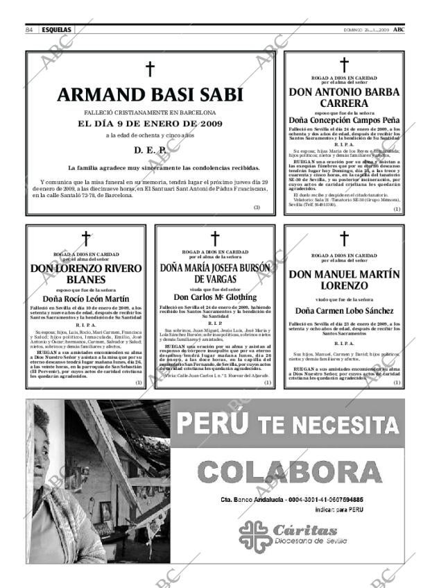 ABC SEVILLA 25-01-2009 página 84