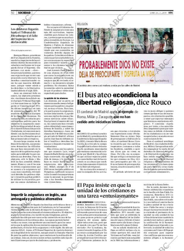 ABC MADRID 26-01-2009 página 50
