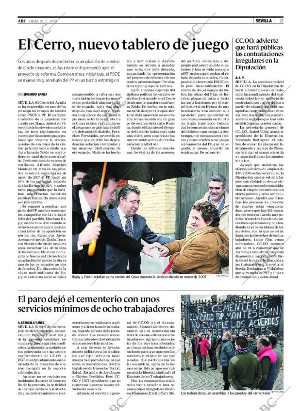 ABC SEVILLA 29-01-2009 página 21