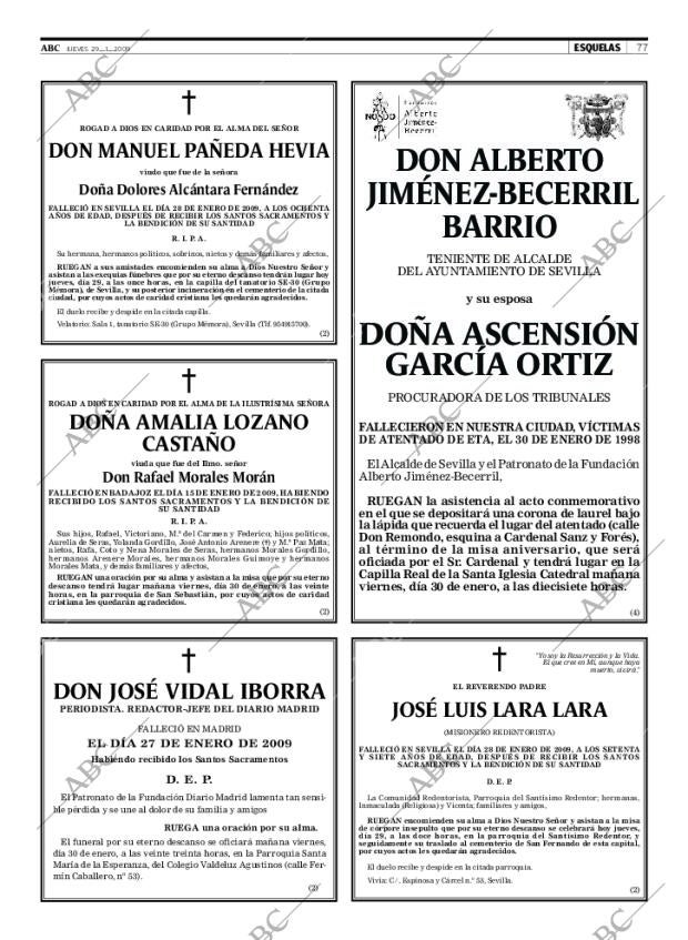 ABC SEVILLA 29-01-2009 página 77
