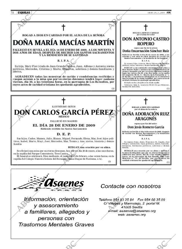 ABC SEVILLA 29-01-2009 página 78