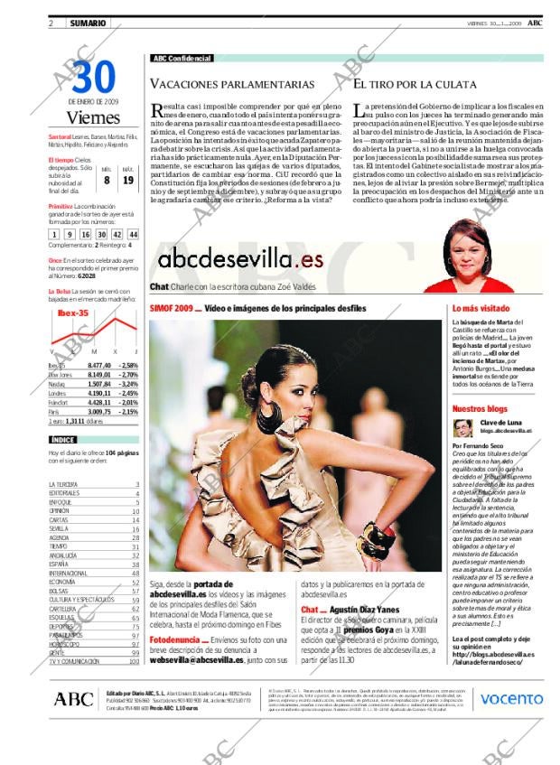 ABC SEVILLA 30-01-2009 página 2