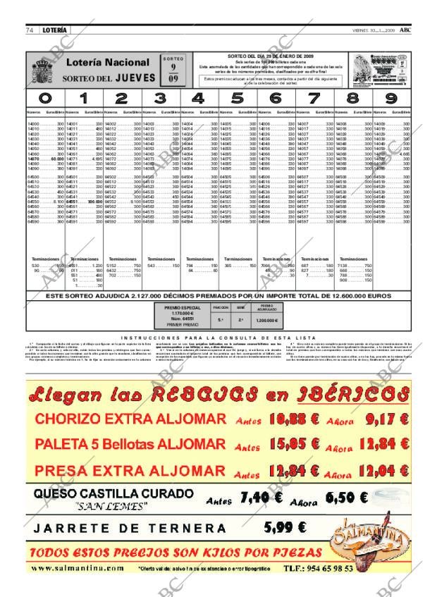 ABC SEVILLA 30-01-2009 página 74