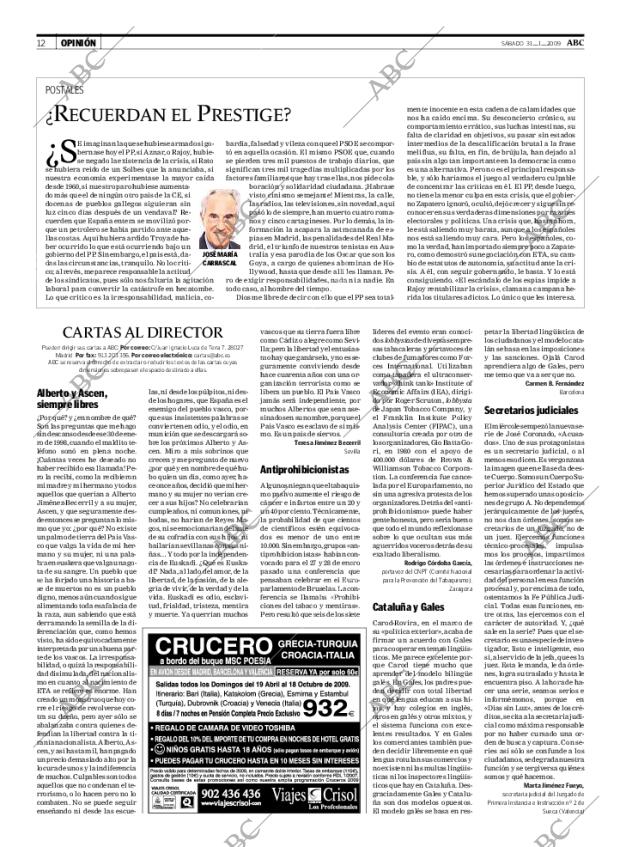 ABC MADRID 31-01-2009 página 12