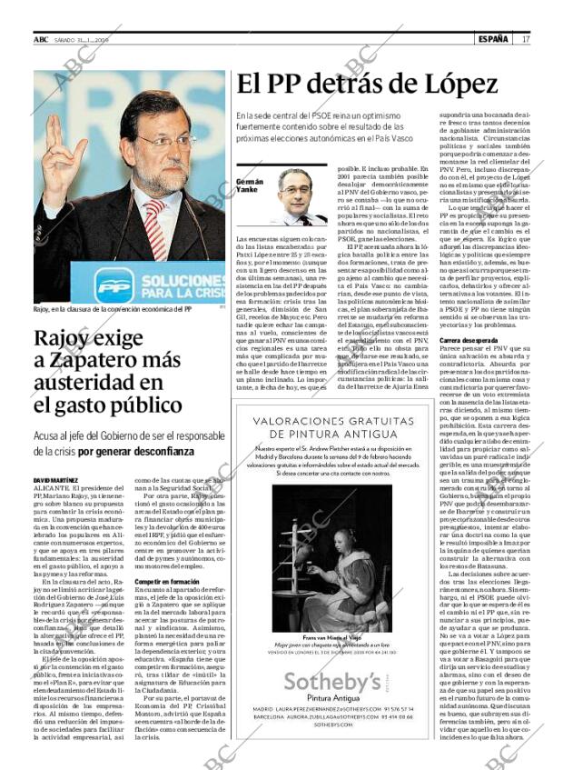 ABC MADRID 31-01-2009 página 17