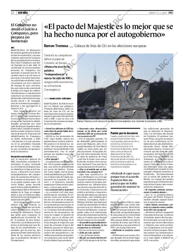 ABC MADRID 31-01-2009 página 22