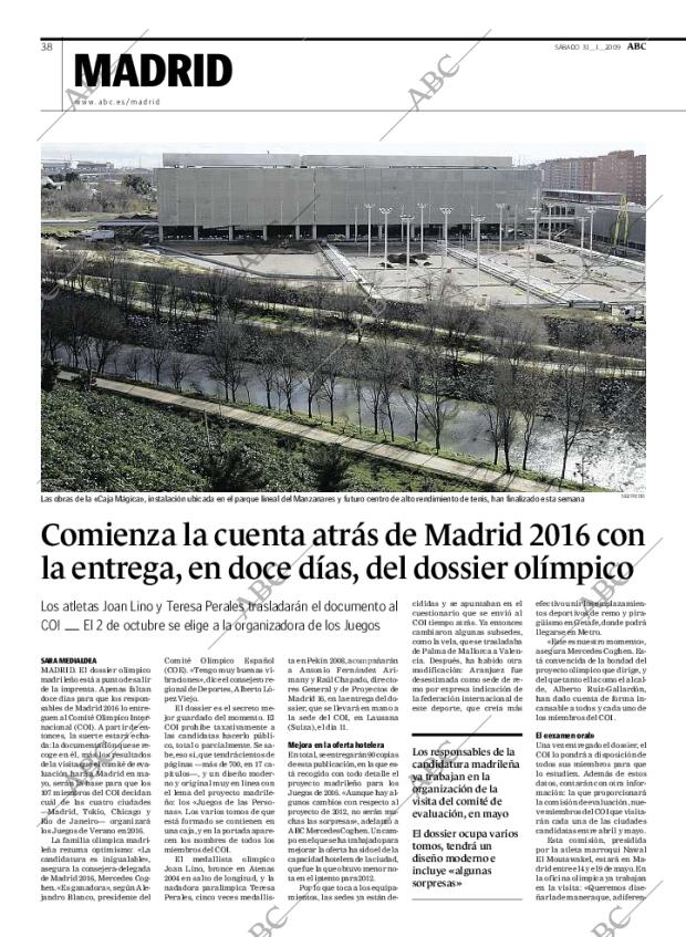 ABC MADRID 31-01-2009 página 38