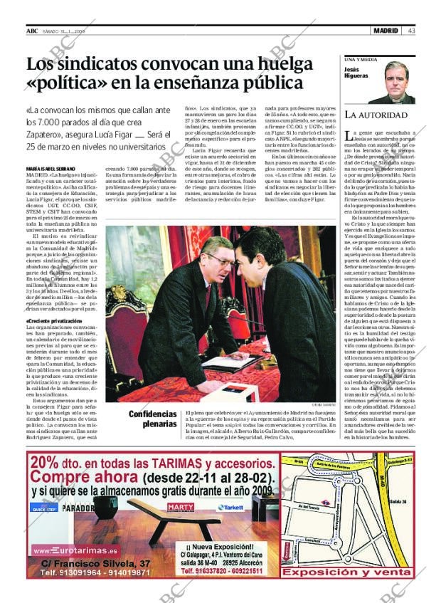 ABC MADRID 31-01-2009 página 43
