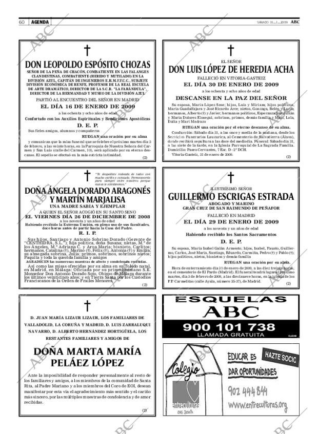 ABC MADRID 31-01-2009 página 60