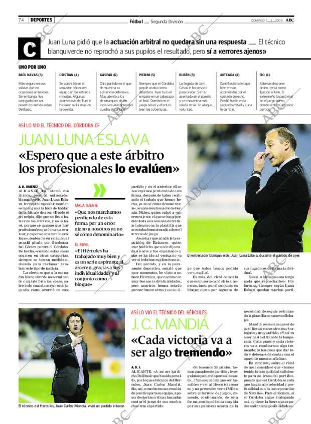 ABC CORDOBA 01-02-2009 página 74
