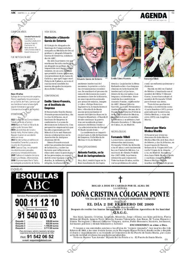 ABC MADRID 03-02-2009 página 61
